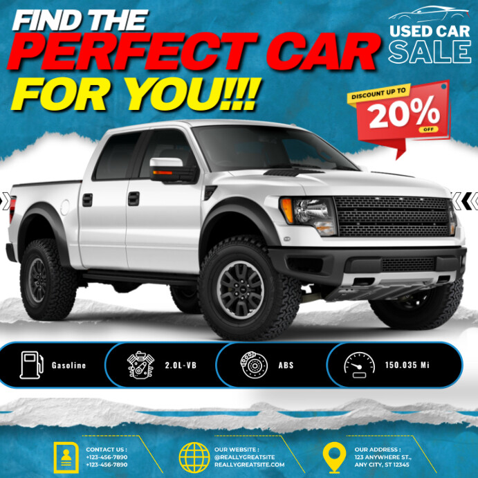 Perfect Car Instagram-Beitrag template