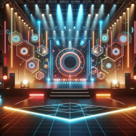 Stage lighting background Template | PosterMyWall