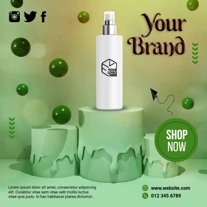 Perfume AD Instagram Post template