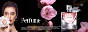 Negro Perfume Advertisement Facebook Cover Photo Template