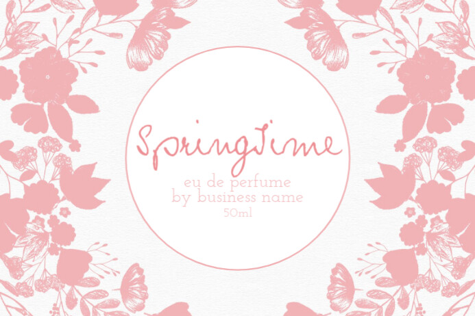 Perfume Bottle Label Template Postermywall
