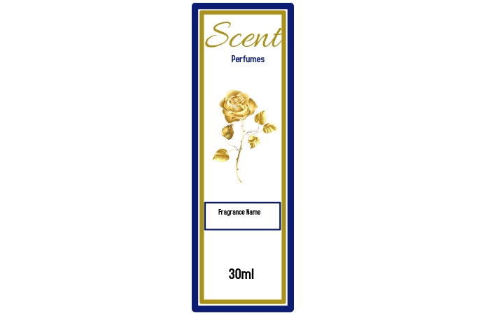 Perfume Label template