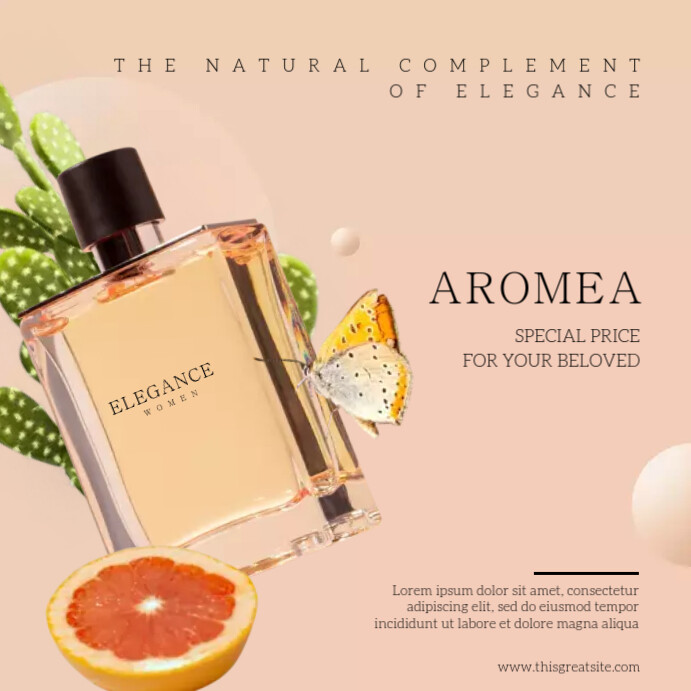 Perfume Elegance Women Template | PosterMyWall