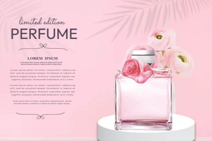 Perfume Limited Offer Poster template