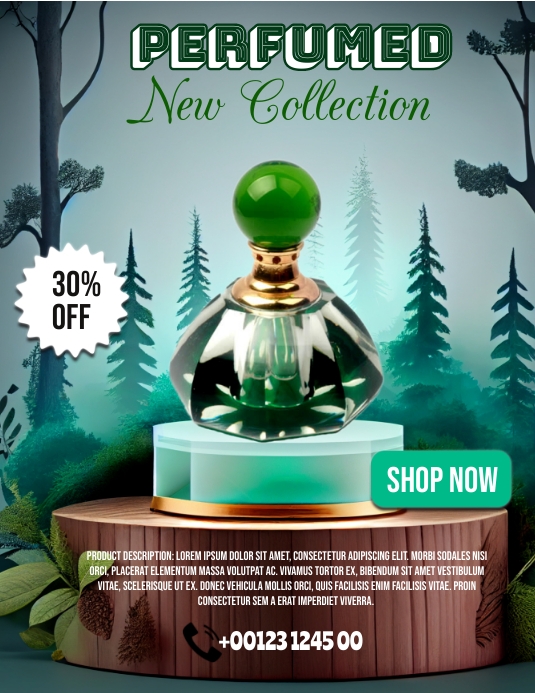 Perfumed Ads Flyer (US Letter) template