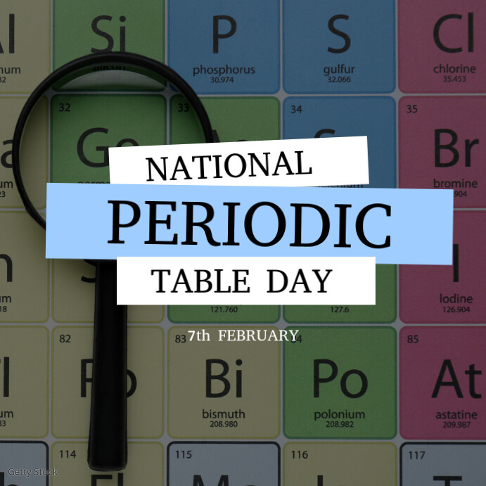 Copy of Periodic Table Day Wish Square Post | PosterMyWall