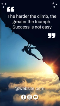 Perseverance motivational quote WhatsAppstatus template