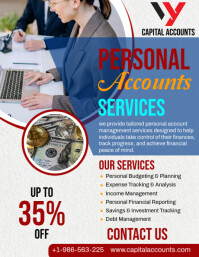 Personal Accountant Ad Flyer template