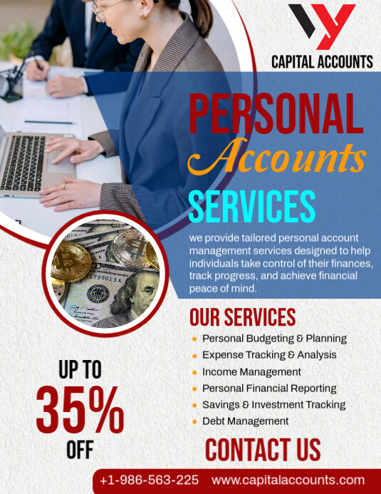 Personal Accountant Ad Flyer Template | PosterMyWall
