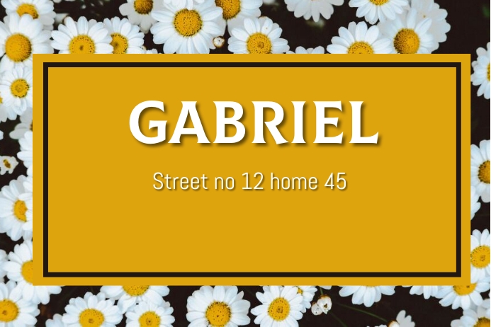 Plantilla de Personal Address Label | PosterMyWall