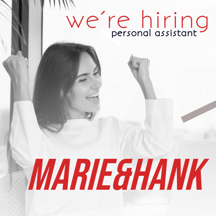Personal Assistant Post personal assistant Template | PosterMyWall