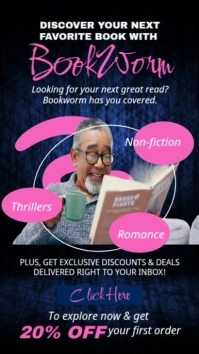 Personal Blog งานแสดงผลงานแบบดิจิทัล (9:16) template