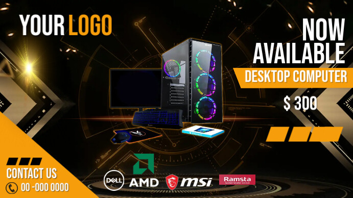 Personal Computer Set Template | PosterMyWall