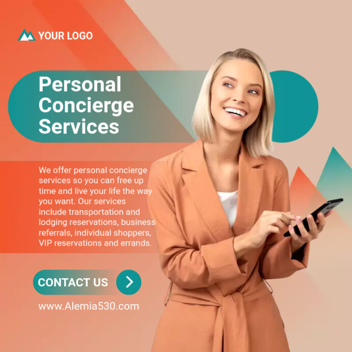 Client Concierge Personal Concierge Service Template | PosterMyWall
