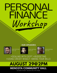 Personal Finance Workshop Flyer template