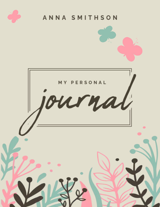 Personal Journal Low Content Book Cover Template 8.5x11 for KDP and ...