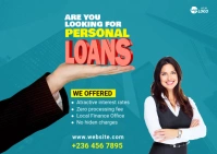 Personal Loan Ad Template Postcard