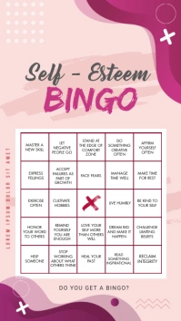 Personal Mastery Instagram Story Bingo Board template