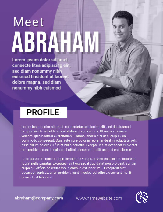 Plantilla de Personal Profile Template | PosterMyWall