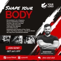 Personal Trainer Ad Social Media Instagram Post template