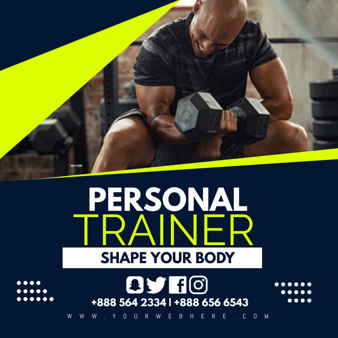 Copy of personal trainer | PosterMyWall
