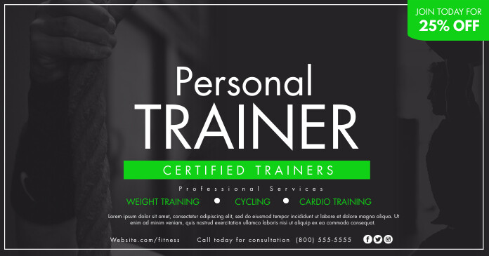 Personal Trainer Template | PosterMyWall