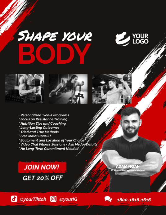 Personal Trainer Flyer Ad Template PosterMyWall