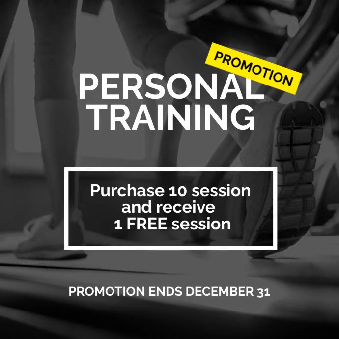 Personal Training Promotion Ad Template | PosterMyWall