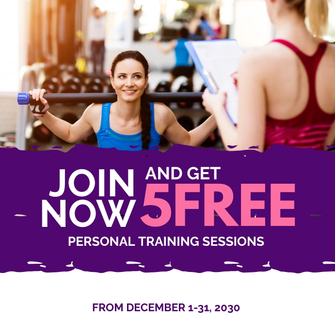 Personal Training Social Media Promo Template | PosterMyWall