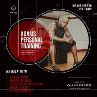 Personal Training Video Ad Template Square (1:1)