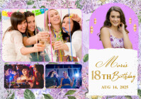 Personalizable Photo Collage Backdrop A4 template