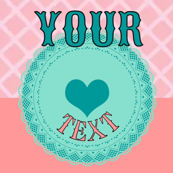 Personalize Your Text Plain Square (1:1) template