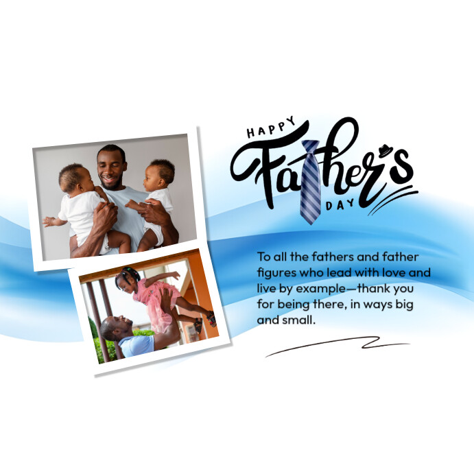 Personalized Happy Father's Day Publicação no Instagram template