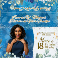 Personalized Souvenir Magnet for a Debut Party Instagram Post template