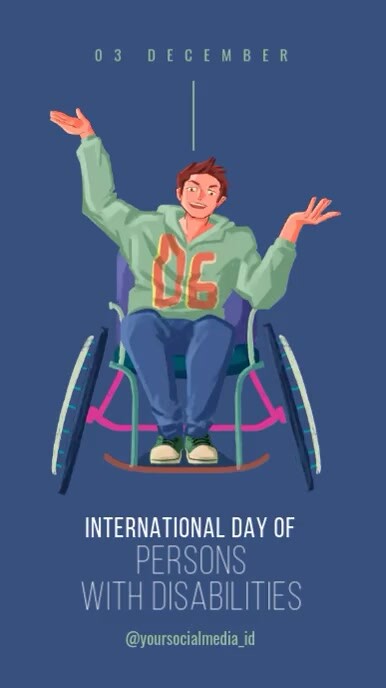 persons with dasabilities day Film TikTok template