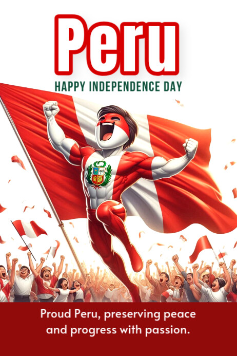 Peru Poster template