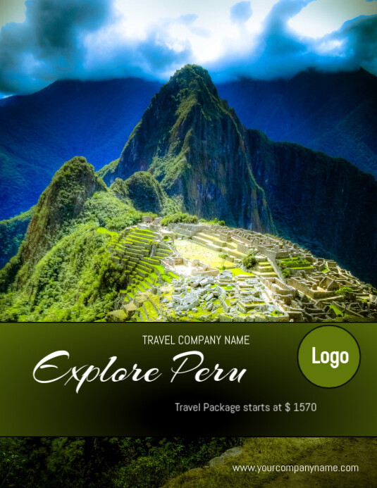 Peru Travel Poster Template Postermywall