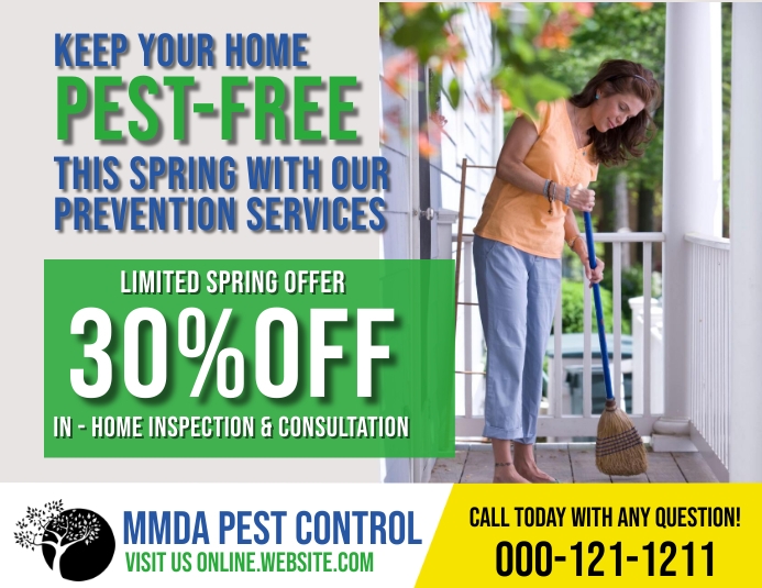 Pest Control Ads Template | PosterMyWall