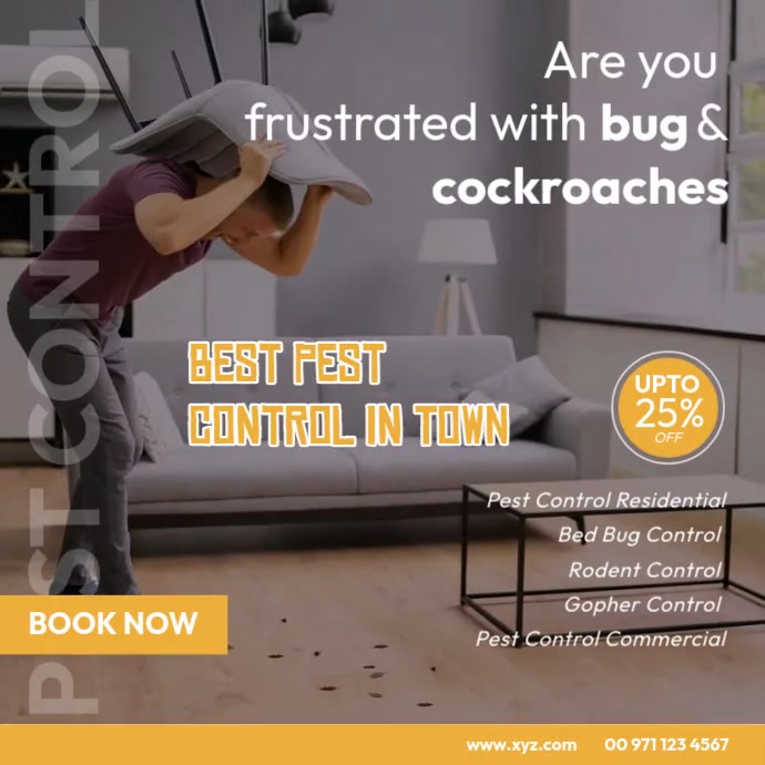 Pest Control Ads Template | PosterMyWall