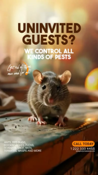 Brown Pest Control Service Instagram Story Template