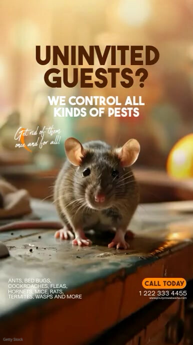 Pest Control and Removal Ad Template | PosterMyWall