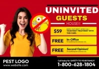 Pest Control Banner A4 template