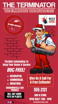 Pest Control Company Instagram Story Ad Digital Display (9:16) template