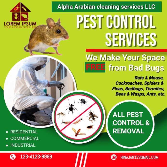 Pest Control Flyer, bed bug poster, pest cont Template | PosterMyWall