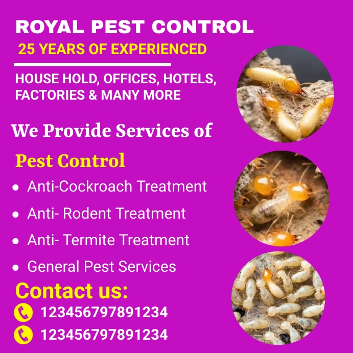 Pest Control Flyer, bed bug poster, pest cont Template PosterMyWall