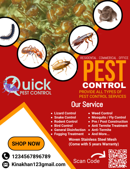 Pest Control Flyer, pest control services adv Template | PosterMyWall