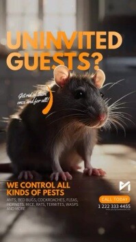 Pest Control Services Social Media Ad Template | PosterMyWall