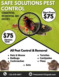 pest control flyer Folder (US Letter) template