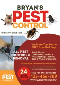 Pest Control Flyer A4 template