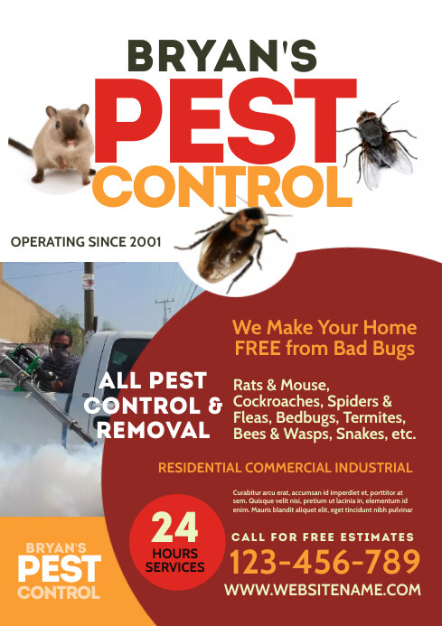 Pest Control Flyer Template | PosterMyWall